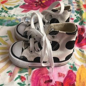 Polka dot converse